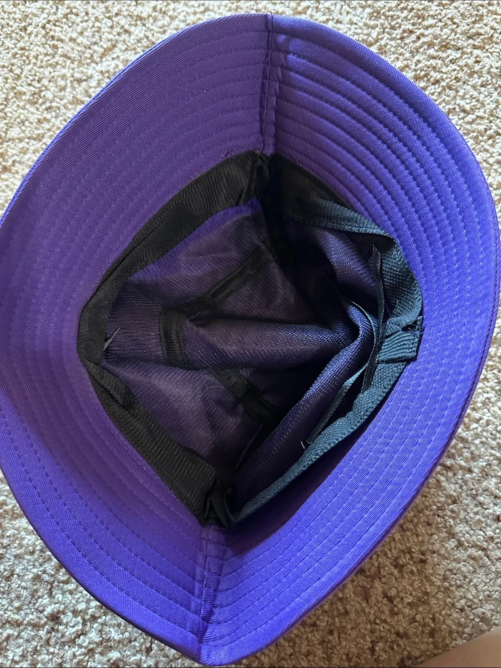 Vibrant Purple Wide-Brim Bucket Hat